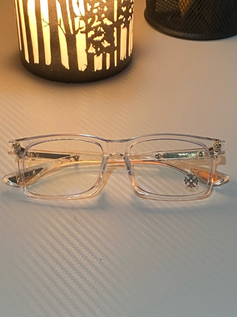 Clear Transparent Rectangular Glasses